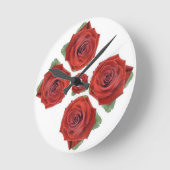 Horloge Ronde Styles classiques Florals (Angle)