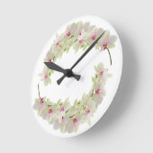 Horloge Ronde Styles classiques Florals (Angle)