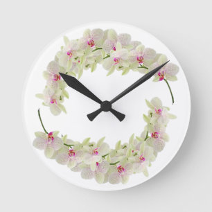 Horloge Ronde Styles classiques Florals