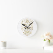 Horloge Ronde Stylish skull (Maison)