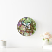 Horloge Ronde Succulents dans le planteur (Maison)
