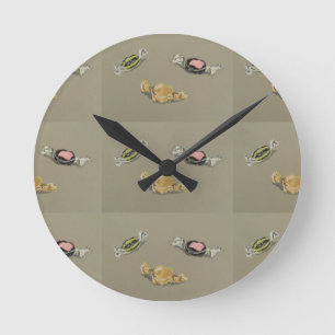 Horloge Ronde Sucres et bonbons