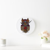 Horloge Ronde Sugar Owl Hat (Maison)