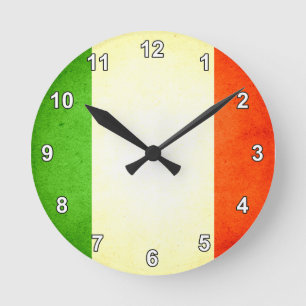 Horloge Ronde Sun a embrassé le drapeau de l'Italie