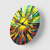 Horloge Ronde Sun En Abstrait 910 (Angle)