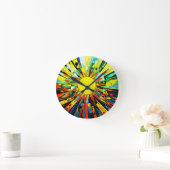 Horloge Ronde Sun En Abstrait 910 (Maison)