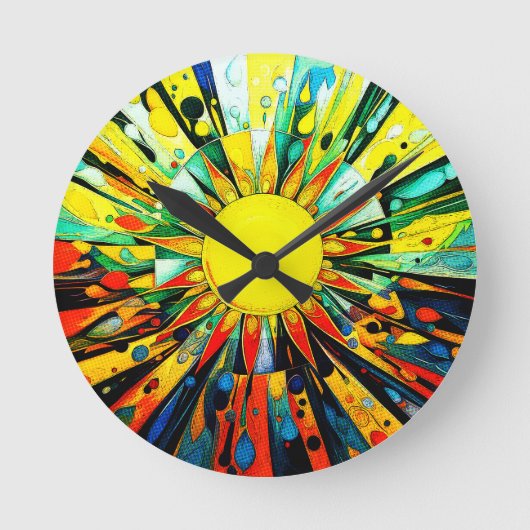 Horloge Ronde Sun En Abstrait 910 (Recto)