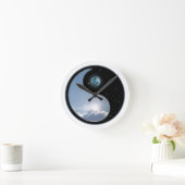 Horloge Ronde Sun Moon Yin-Yang (Maison)