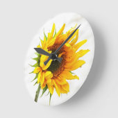 Horloge Ronde Sunflower (Angle)