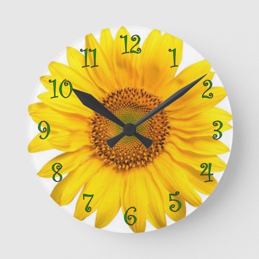 Horloge Ronde Sunflower clock (Recto)
