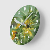 Horloge Ronde Sunflower Coming (Angle)