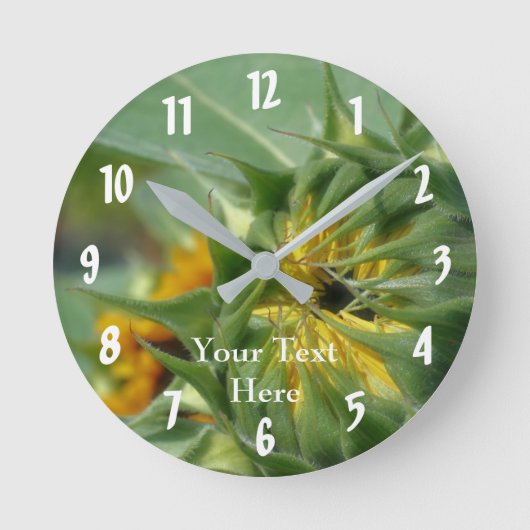 Horloge Ronde Sunflower Coming (Recto)