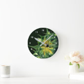 Horloge Ronde Sunflower Unfolding Floral (Maison)