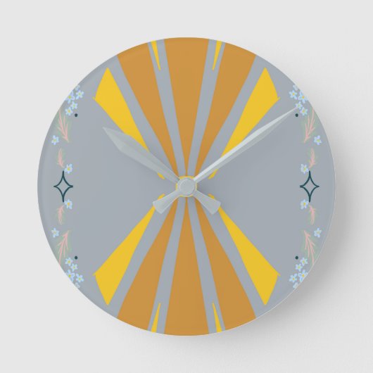 Horloge Ronde Sunrays Cloudy Wall Clock (Recto)