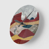 Horloge Ronde Sunrise du désert (Angle)