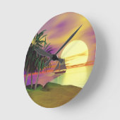 Horloge Ronde Sunset (Angle)