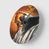 Horloge Ronde Sunset Chef Pontiac Chieftain Classic Car (Angle)
