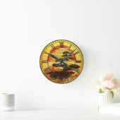 Horloge Ronde Sunset de Bonsai Tree (Maison)