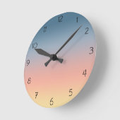 Horloge Ronde Sunset Gradient (Angle)