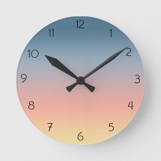 Horloge Ronde Sunset Gradient (Recto)
