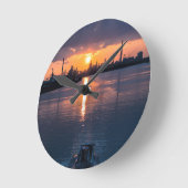 Horloge Ronde Sunset Japan Sky (Angle)