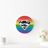 Horloge Ronde Superman Rainbow Logo (Maison)