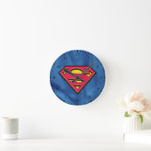 Horloge Ronde Superman S-Shield | Logo classique (Maison)