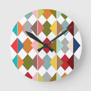 Horloge Ronde Surface composée en diamant