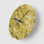 Horloge Ronde Surface de la lune (Angle)