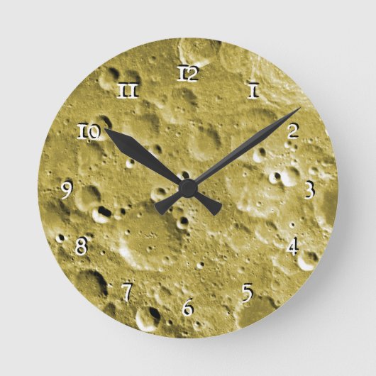 Horloge Ronde Surface de la lune (Recto)