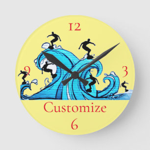 Horloge Ronde Surfers Partout Thunder_Cove