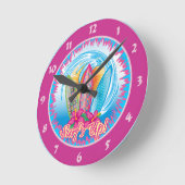 Horloge Ronde Surf's up (Angle)