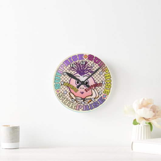 Horloge Ronde Surprised Face (Maison)