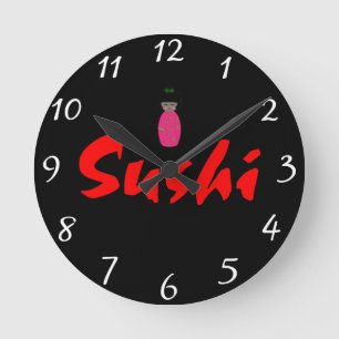Horloge Ronde Sushi