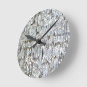 Horloge Ronde Suspension du rideau de cristal (Angle)