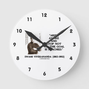 Horloge Ronde Swami Vivekananda Se lever Éveillé Ne Pas 'Til But