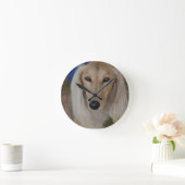 Horloge Ronde Sweet Saluki (Maison)