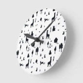 Horloge Ronde Sweet winter (Angle)