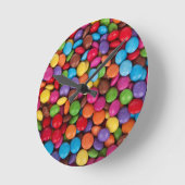 Horloge Ronde Sweets de chocolat (Angle)