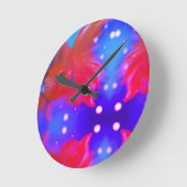 Horloge Ronde Swimming Fish (Angle)