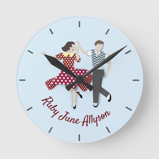 Horloge Ronde Swing Dance (Recto)