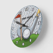 Horloge Ronde Swing de golf (Angle)