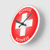 Horloge Ronde Swiss Cross Schweiz Circle Shape  (Angle)