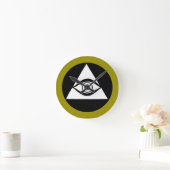 Horloge Ronde Symbole: All Seeing Eye (Maison)