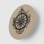 Horloge Ronde Symbole : Boussole (Angle)