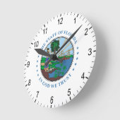 Horloge Ronde Symbole de Floride (Angle)
