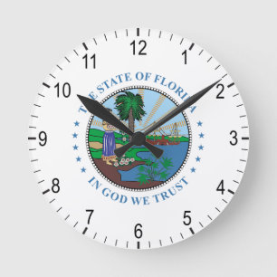 Horloge Ronde Symbole de Floride