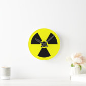 Horloge Ronde Symbole de Radiation Trefoil (Maison)