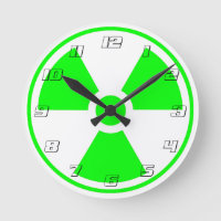 Symbole de rayonnement radioactif nucléaire en ver