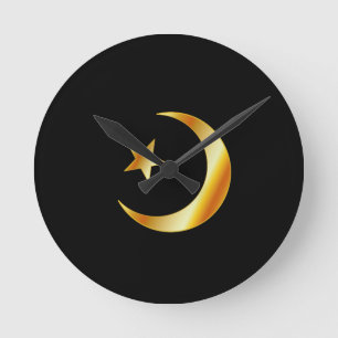 Horloge Ronde Symbole de religion de l'Islam